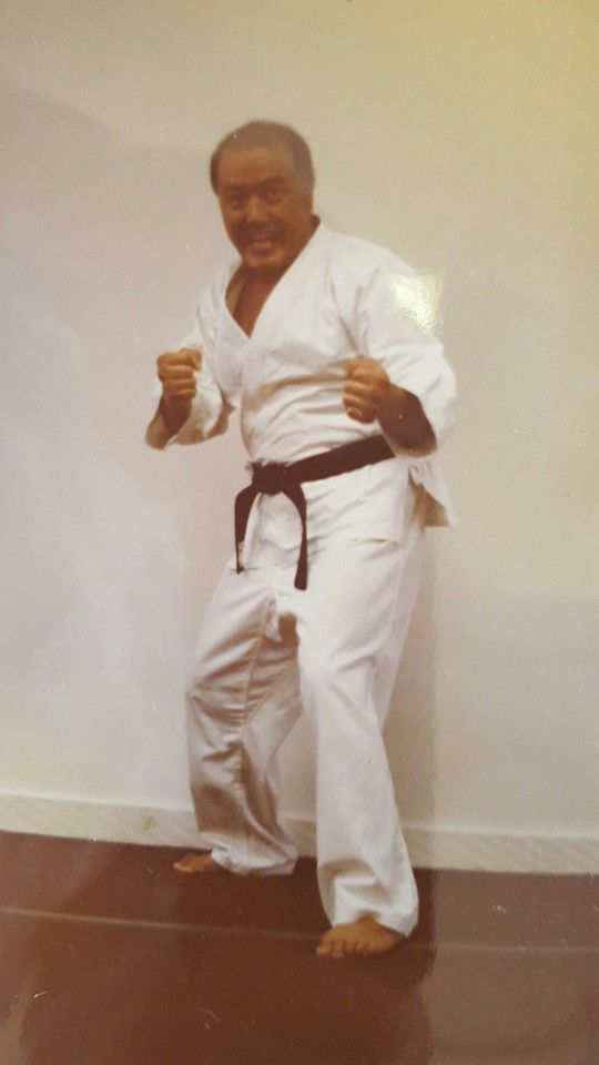 Grand Master Byung Ho Choi in a fighting stance